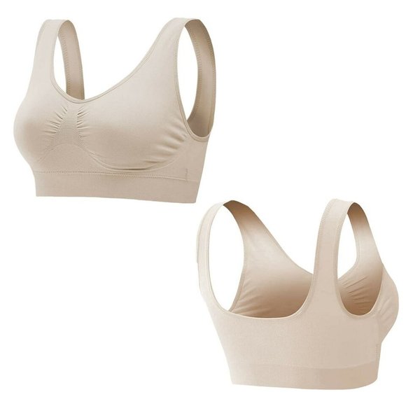 Yoga 3Pack Sport Bras Seamless Wire Free Weight Support Tank - Picture 11 of 16